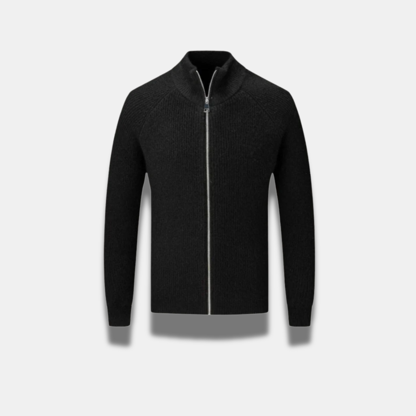 Men’s Ribbed Lightweight Jacket – Modern Fit & Subtle Texture