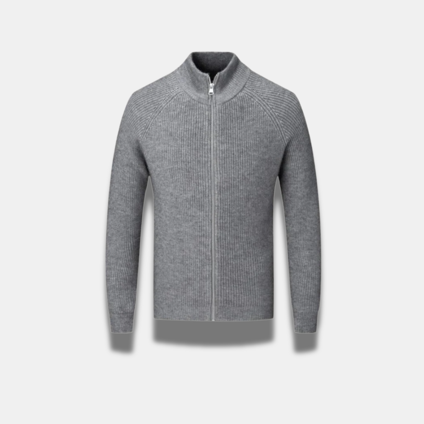 Men’s Ribbed Lightweight Jacket – Modern Fit & Subtle Texture