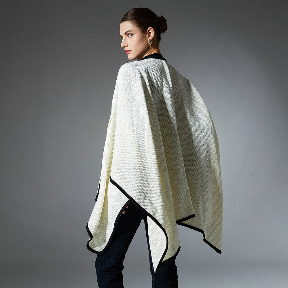 Caelia Cream Cross Shawl