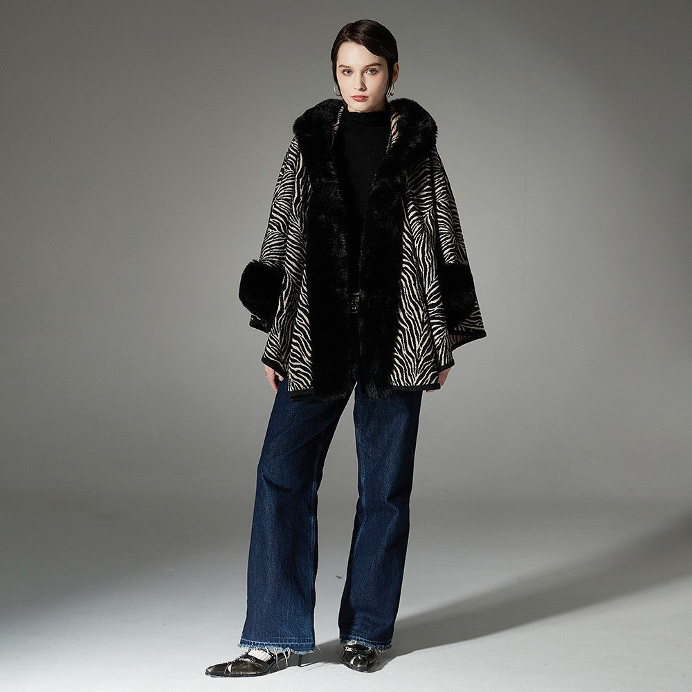 Callista Floral Hooded Cape