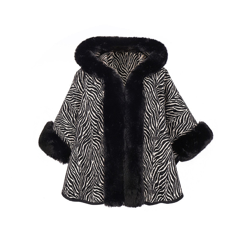 Callista Floral Hooded Cape