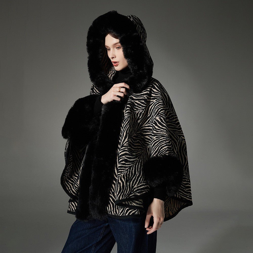 Callista Floral Hooded Cape