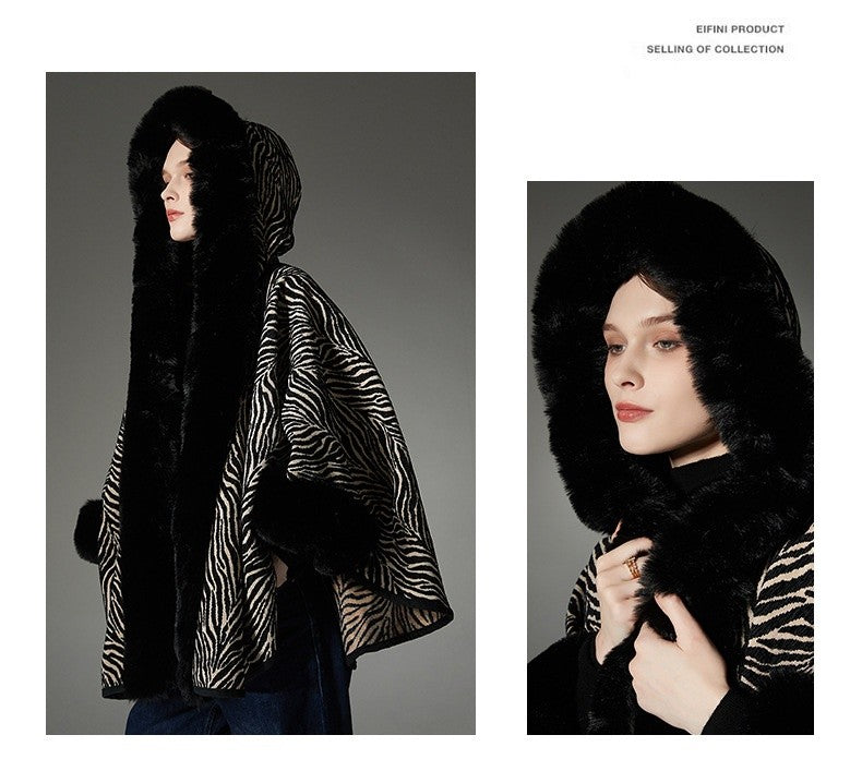 Callista Floral Hooded Cape