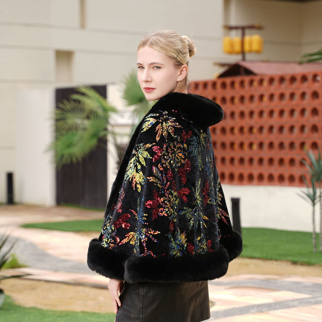 Celestine Sequined Knit Shawl