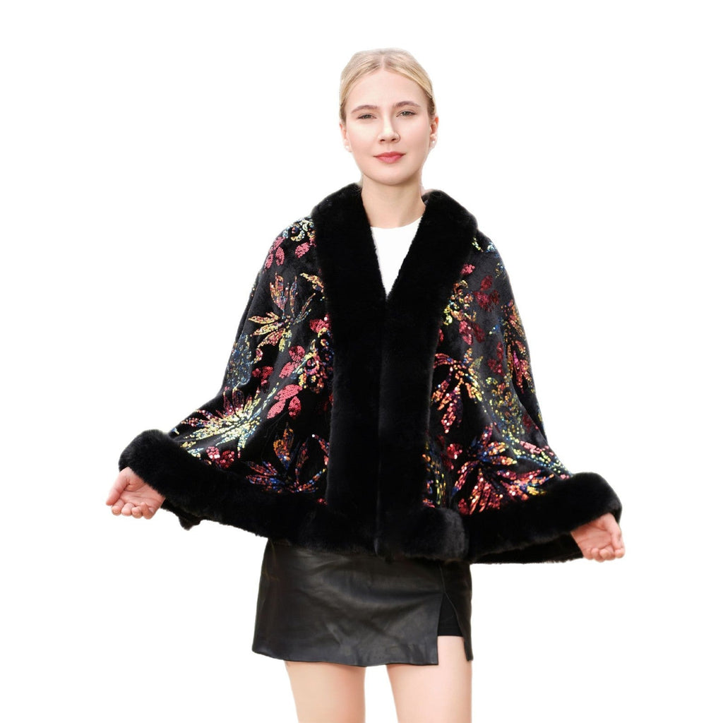 Celestine Sequined Knit Shawl