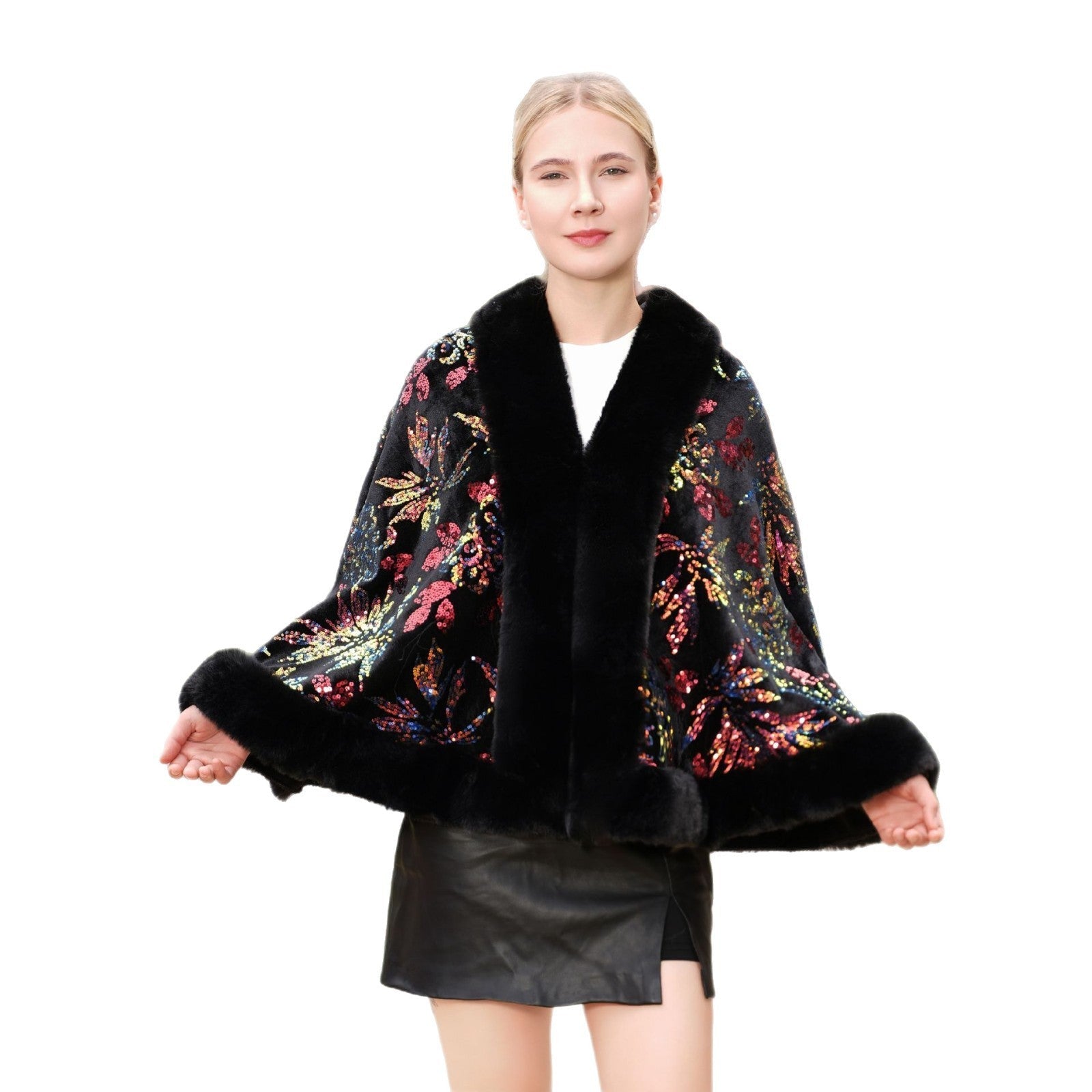 Celestine Sequined Knit Shawl