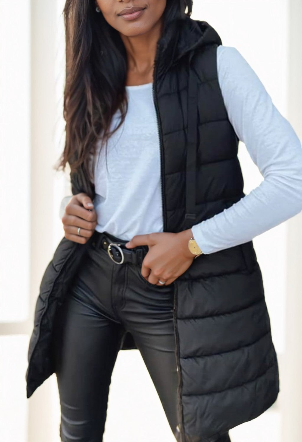 Celine Hooded Puffer Vest