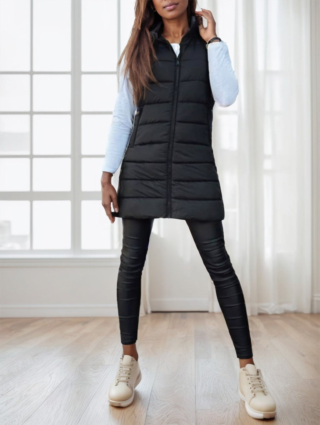 Celine Hooded Puffer Vest