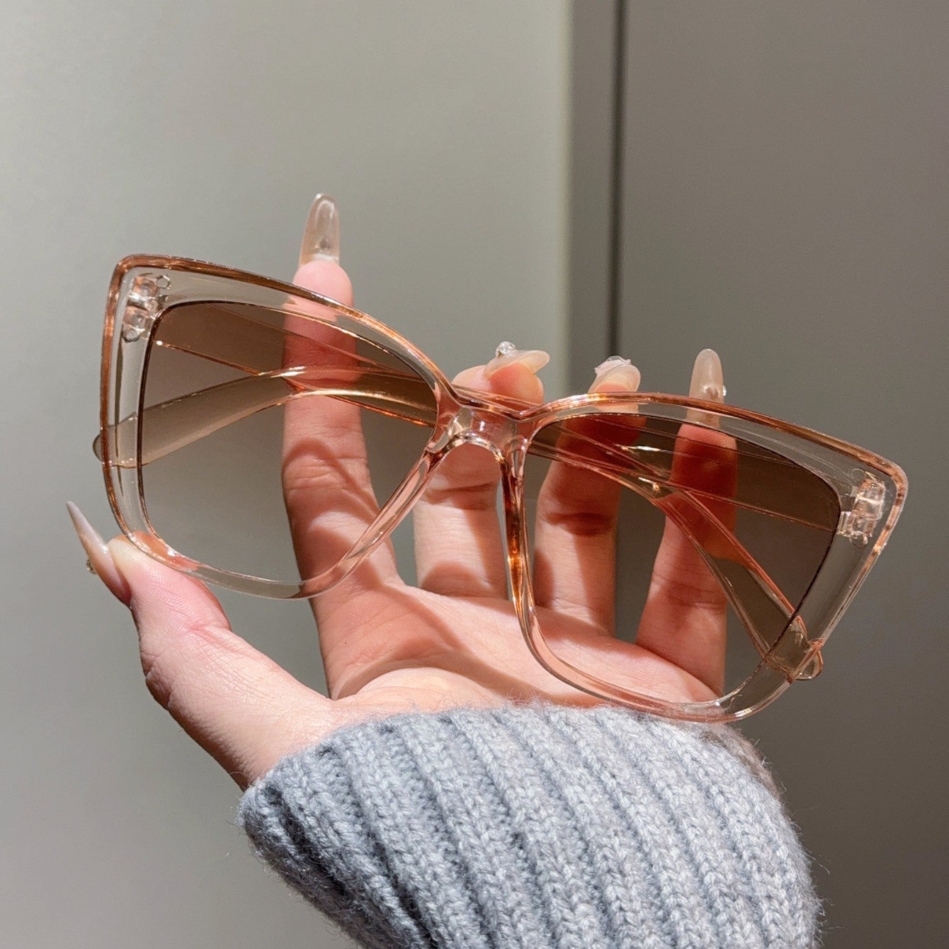Elenor Oversized Square Glasses