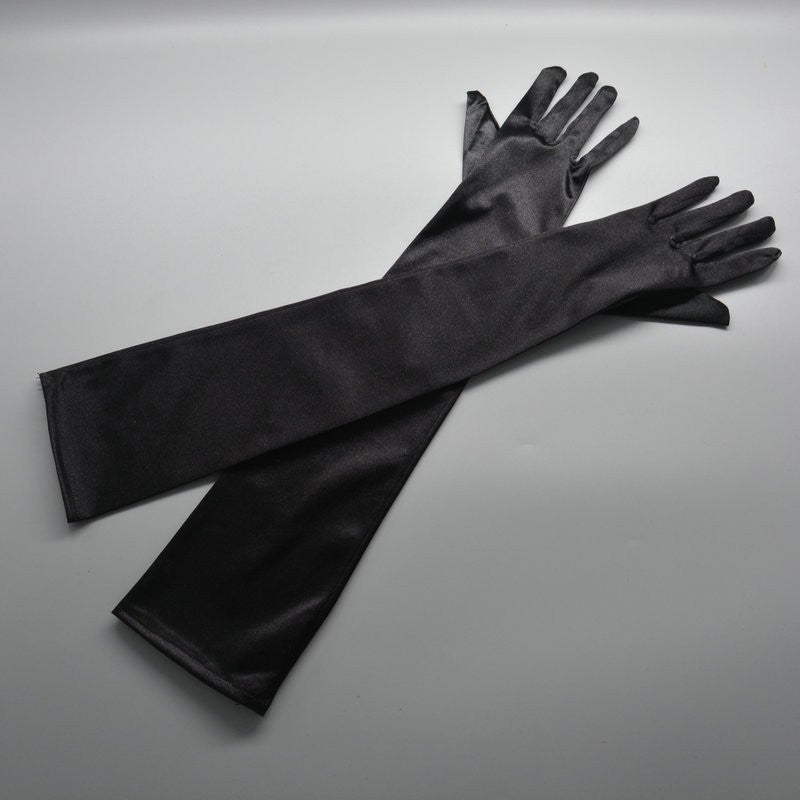 Evelina Satin Opera Gloves
