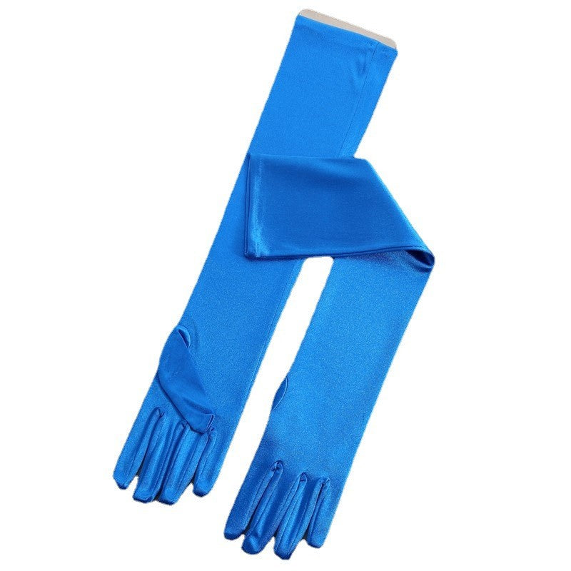 Evelina Satin Opera Gloves