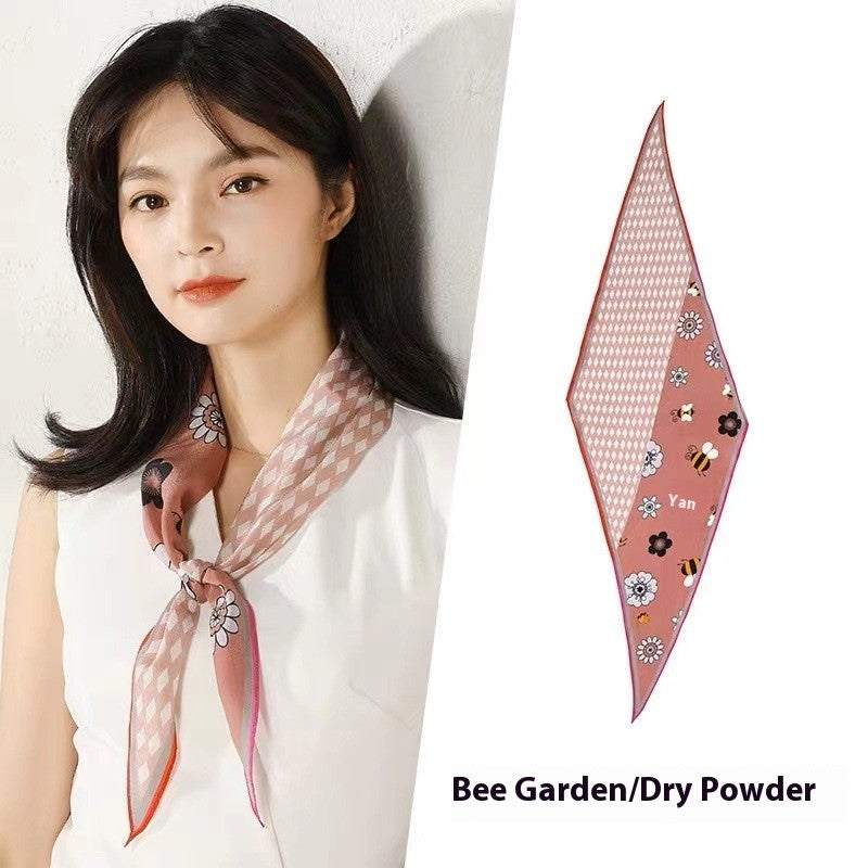 Isolde Diamond Silk Neckerchief