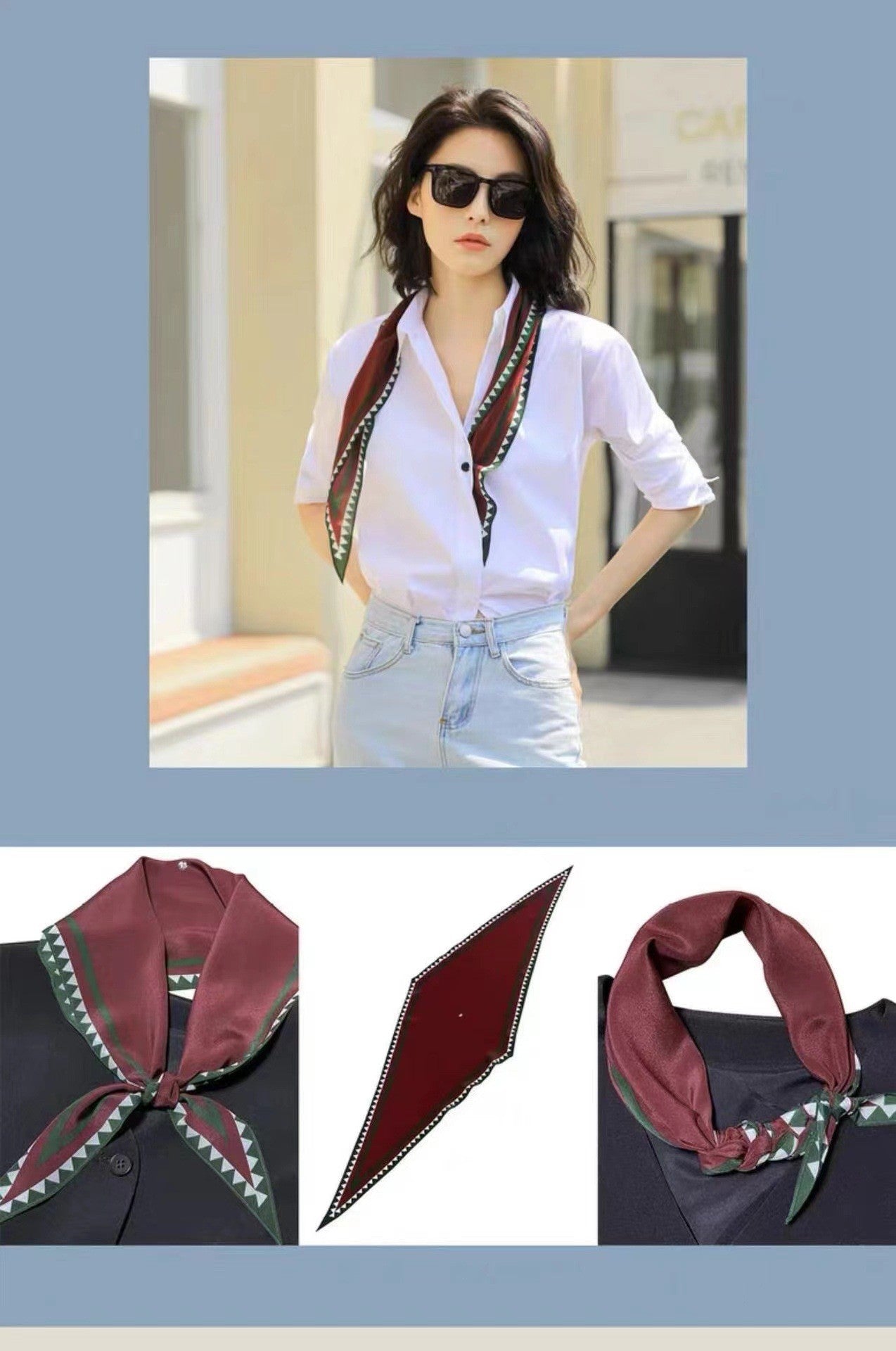 Isolde Diamond Silk Neckerchief