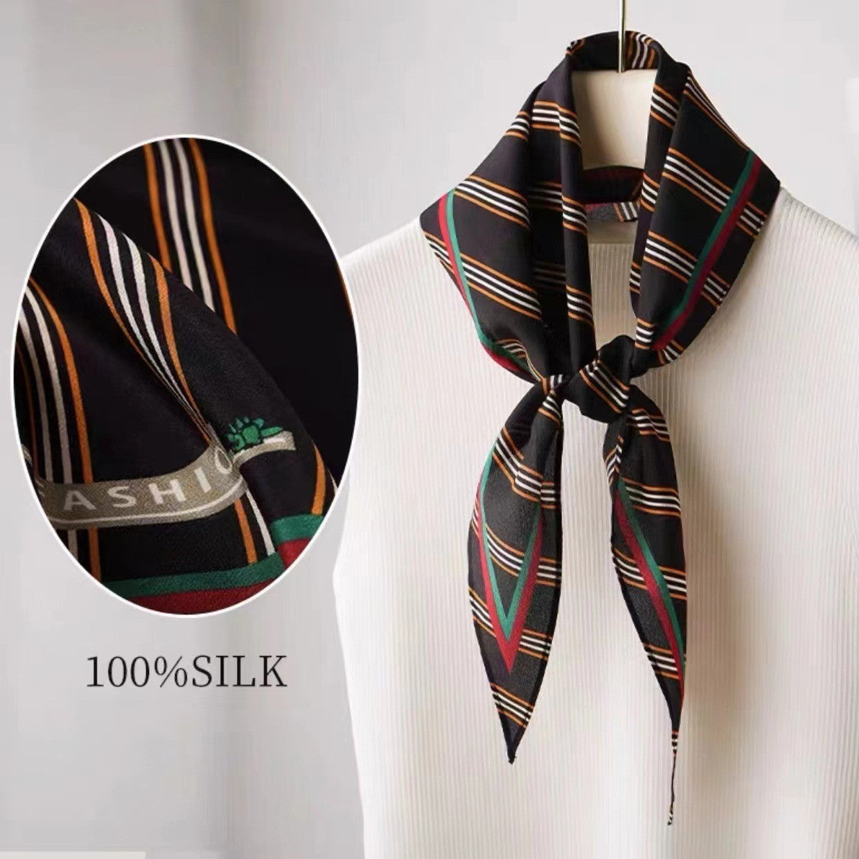 Isolde Diamond Silk Neckerchief