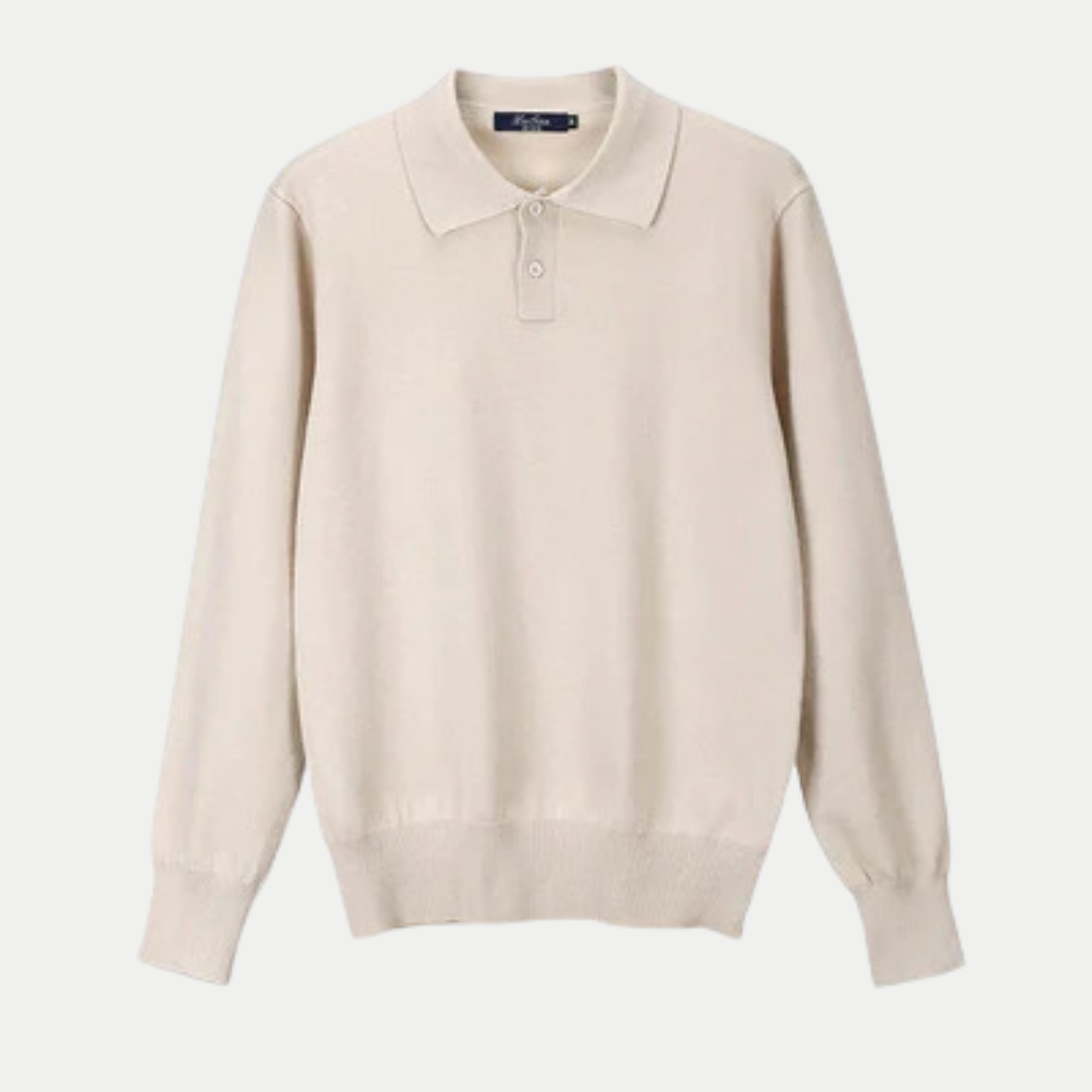 Men’s Collared Knit Sweater – Smart, Slim & Stylish