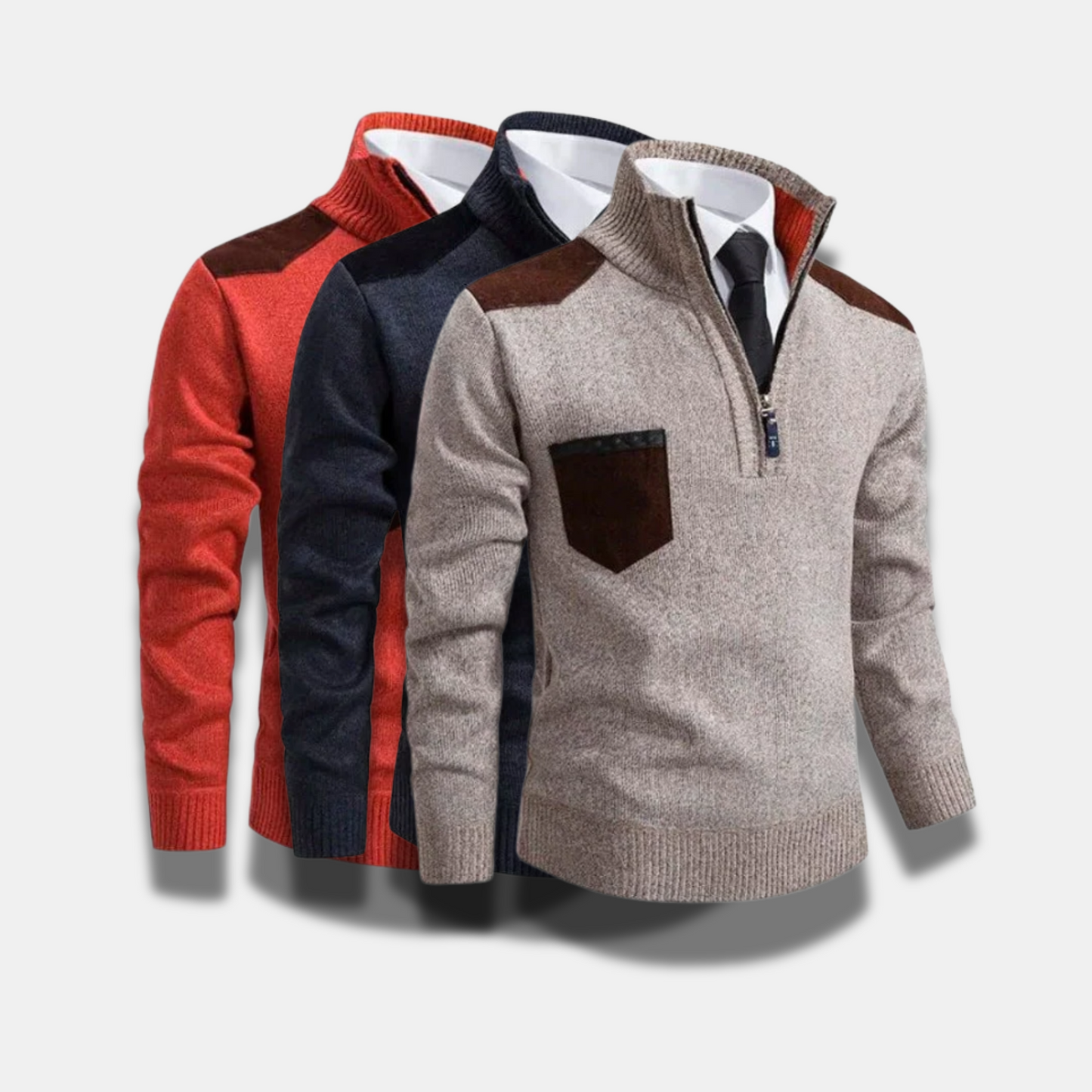 Men’s Everyday Knit Sweater – Soft, Classic Fit & Machine Washable