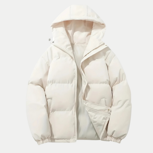 Men’s Hooded Winter Bomber Jacket – Goose Down Warmth & Urban Style