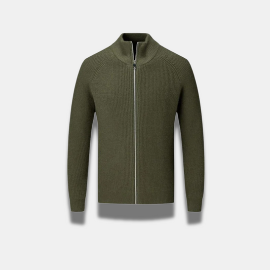 Men’s Ribbed Lightweight Jacket – Modern Fit & Subtle Texture
