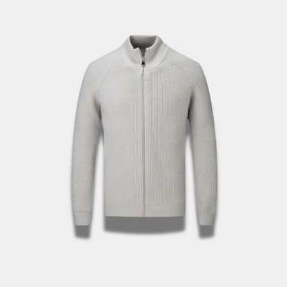 Men’s Ribbed Lightweight Jacket – Modern Fit & Subtle Texture