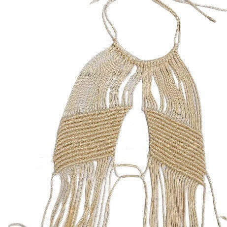 Selene Tassel Halter Top