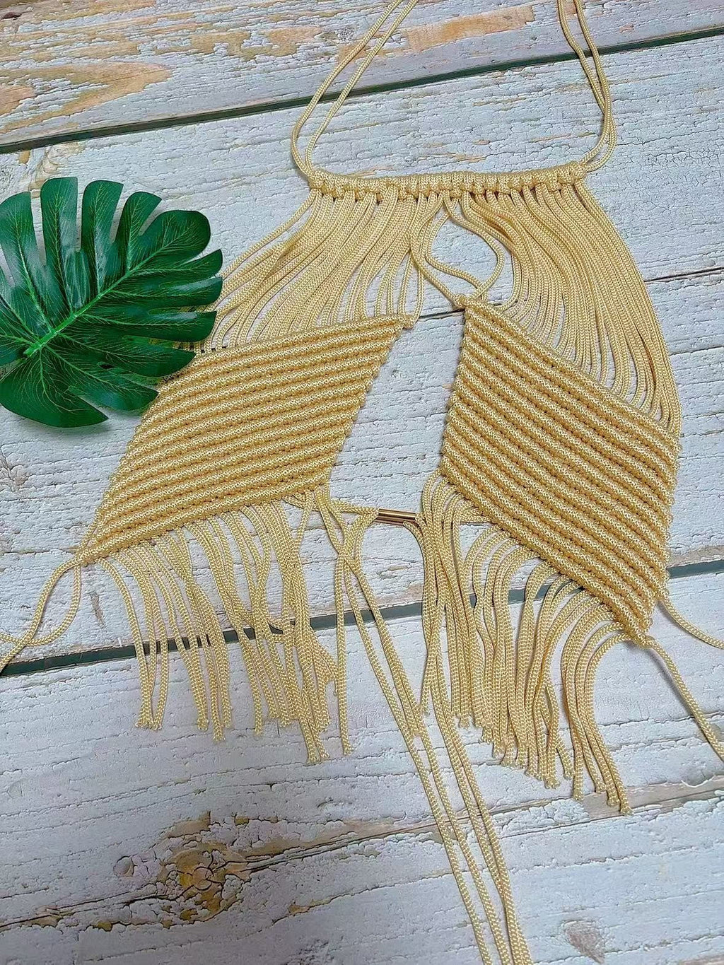 Selene Tassel Halter Top